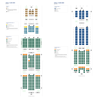 A380シートマップ